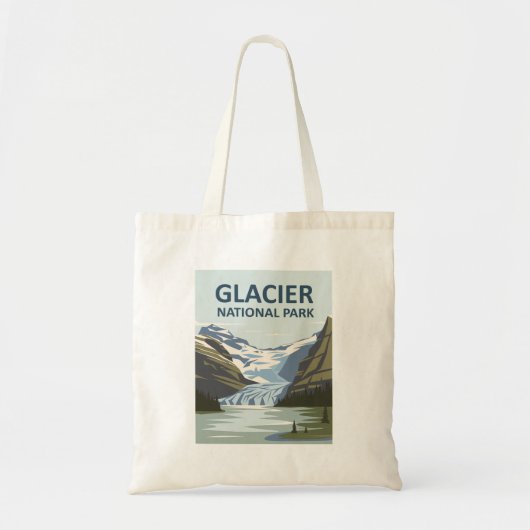 Glacier National Park Travel Art Tote Bag (Voorkant)