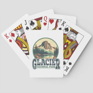  Glacier National Park Travel Briefkaart Pokerkaarten