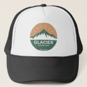 Glacier National Park Trucker Pet (Voorkant)