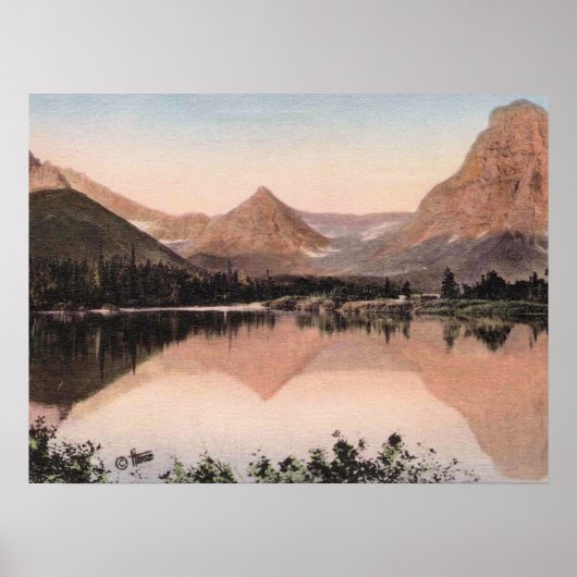 Glacier National Park, Two Medicine Lake, Poster (Voorkant)