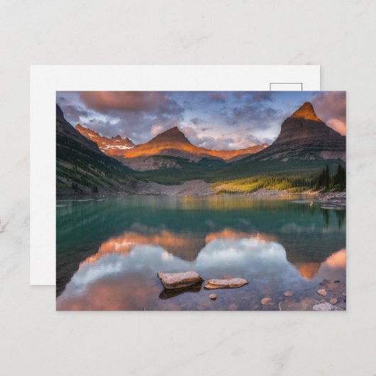 Glacier National Park USA Briefkaart (gletsjer 6) (Voorkant / Achterkant)