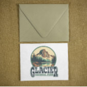 Glacier National Park Vintage Travel Briefkaart