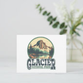 Glacier National Park Vintage Travel Briefkaart (Staand voorkant)