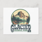 Glacier National Park Vintage Travel Briefkaart (Voorkant)