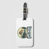 Glacier National Park Vintage Travel Briefkaart Bagagelabel (Voorkant (verticaal))