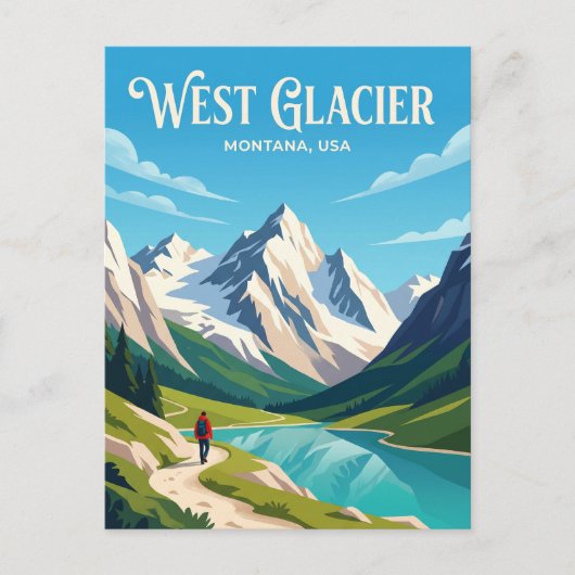 Glacier National Park VS Briefkaart (Voorkant)