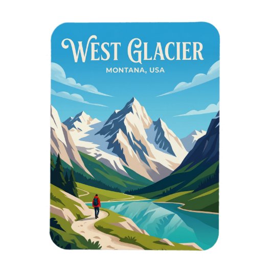 Glacier National Park VS Magneet (Verticaal)