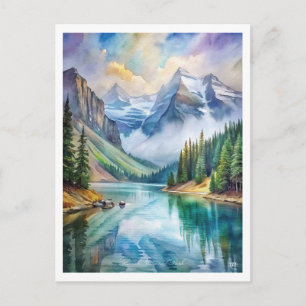 Glacier National Park Waterverf Briefkaart