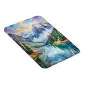 Glacier National Park Waterverf Magneet (Rechterzijde)