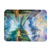 Glacier National Park Waterverf Magneet (Horizontaal)