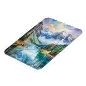 Glacier National Park Waterverf Magneet (Linkerzijde)