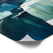 Glacier National Park Waterverf Poster (Hoek)