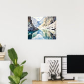 Glacier National Park Waterverf Poster (Thuiskantoor)