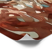 Glacier National Park Waterverf Poster (Hoek)