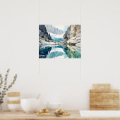 Glacier National Park Waterverf Poster (Keuken)
