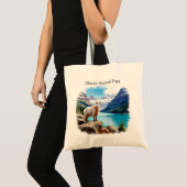 Glacier National Park Waterverf Tote Bag (Voorkant (product))