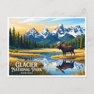 Glacier National Park Whitefish Montana Briefkaart