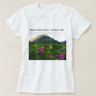 Glacier National Park Wildflowers Basic T-shirt