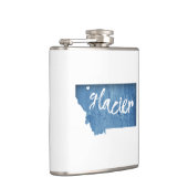 Glacier National Park Wood Grain Heupfles (Rechts)