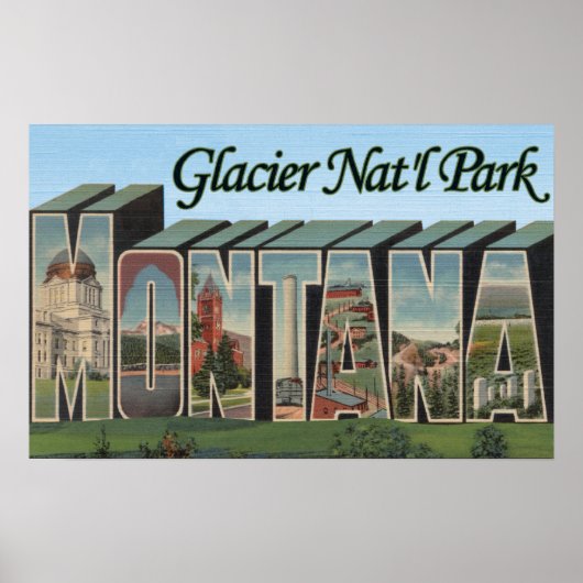 Glacier Nat'l Forest, Montana Poster (Voorkant)