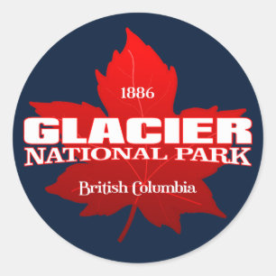 Glacier NP (Canada) (voorbeeldblad) Ronde Sticker