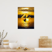 Glacier NP Geometric Poster (Keuken)