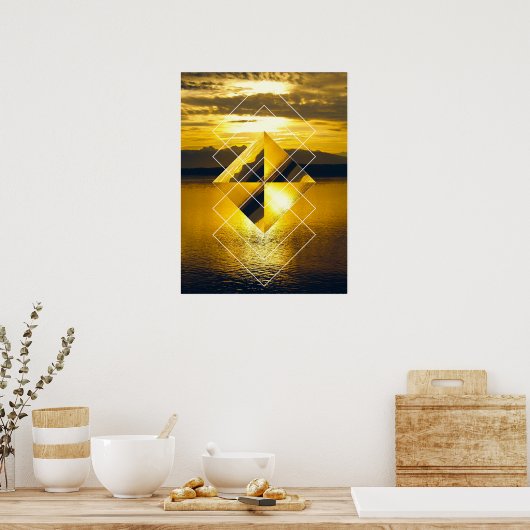 Glacier NP Geometric Poster (Keuken)