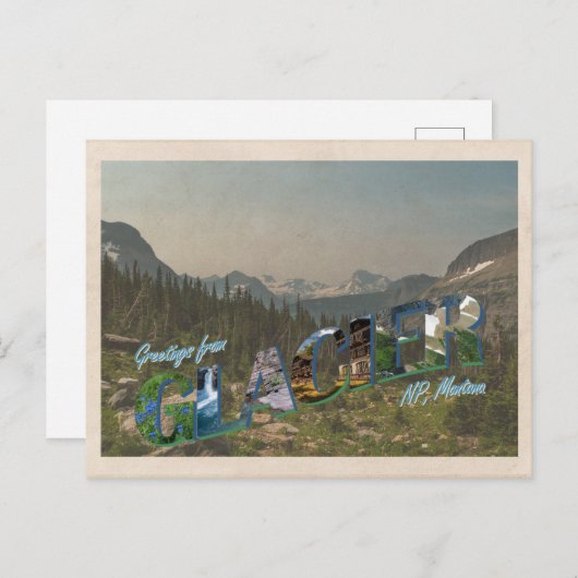 Glacier NP stijl Briefkaart (Voorkant / Achterkant)