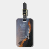 Glacier NP Sunrise Personalised Mr. and Mrs. Custo Bagagelabel (Voorkant verticaal)
