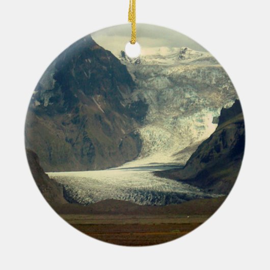Glacier on Iceland Ornament (Achterkant)