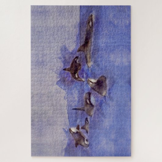 Glacier Orca Killer Whales Legpuzzel (Verticaal)