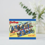 Glacier Park Groeten Ansichtkaart Briefkaart (Staand voorkant)