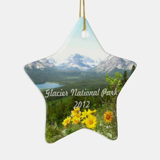 Glacier Park Keramisch Ornament (Rechts)