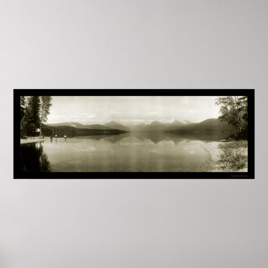 Glacier Park MT Foto 1916 Poster (Voorkant)