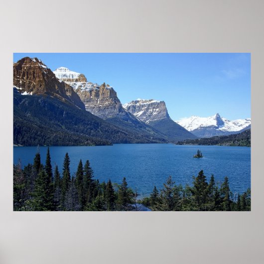 GLACIER PARK - ST. MARY'S LAKE POSTER (Voorkant)