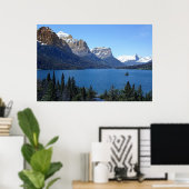 GLACIER PARK - ST. MARY'S LAKE POSTER (Thuiskantoor)