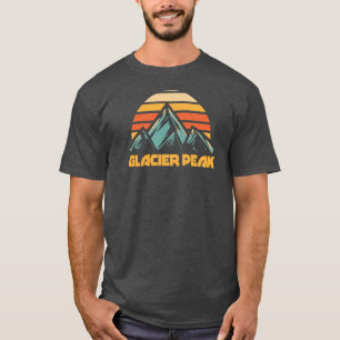 Glacier Peak Retro Turkoois T-shirt