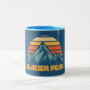 Glacier Peak Retro Turkoois Tweekleurige Koffiemok
