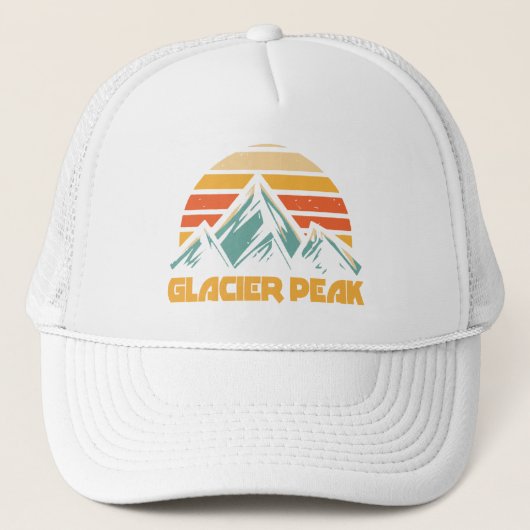 Glacier Peak Retro Turquoise Trucker Pet (Voorkant)