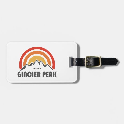 Glacier Peak, Washington Bagagelabel (Voorkant horizontaal)