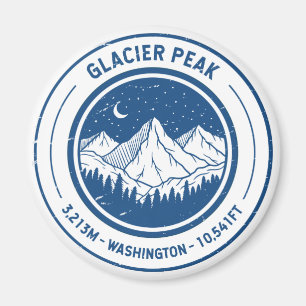 Glacier Peak Washington Hiking Skiing Travel Magneet