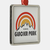 Glacier Peak, Washington Metalen Ornament (Rechts)