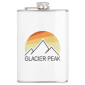 Glacier Peak Washington Retro Heupfles (Voorkant)