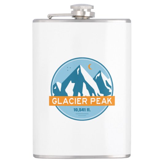 Glacier Peak Washington Stars Moon Heupfles (Voorkant)