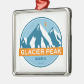 Glacier Peak Washington Stars Moon Metalen Ornament (Links)