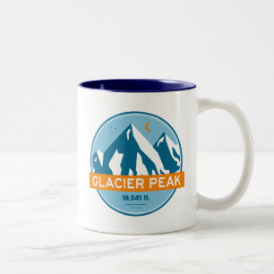 Glacier Peak Washington Sterren Maan Tweekleurige Koffiemok