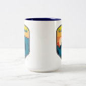 Glacier Peak Washington Sunrise Tweekleurige Koffiemok (Center)