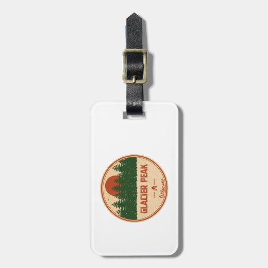 Glacier Peak Wilderness Bagagelabel (Voorkant verticaal)