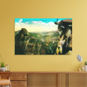Glacier Point, Half Dome en Yosemite Valley Canvas Afdruk (Insitu (Woonkamer))