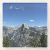 Glacier Point Half Dome Yosemite Kleur Foto Glazen Onderzetter (Voorkant)
